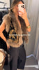 Floral Jacquard Faux Fur Trim Jacket Women V Neck Single Button Long Furry Cuff Cropped Coats Winter Vintage Party Coat