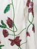 High Street Designer Party Vestido Women's Flowers Diamonds Beaded Slit Sleeve Long Maxi Dress