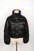 Winter Parka Coat Women's Jacket Thick Warm Women Black PU Leather Coats Women Elegant Zipper Faux Leather Jackets Tops