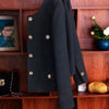 Short Black Jacket For Women's Spring And Autumn Suit Top Short Jacket Green Blazer Tweed Outwear Thick Jackets Lining
