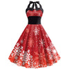 You're My Secret Women Dress Christmas Dress Snow 3D Printing Slip Party Dresses Sexy Rockabilly Dress Female Cosplay Costume