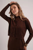 AS AW26 V-Neck cableknit cardigan + ribbing mockneck dress maxi length match for lady wear