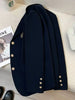Spring Preppy All Match Suit Coat Bf Loose Solid Color Lapel Casual Buttons Outerwear Japanese Uniform Women Blazer Jacket