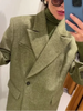 Women's Casual Versatile Office Formal Outfits Elegant Soft Shoulder Pad Blazer All Season Simple Commuter Straight Pants