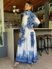 Summer Floral Print Loose Shirt Dress Turn-down Collar Long Sleeve Single Button Long Dress Spring Office Lady Women Clothing