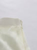 Spliced Button Two Piece Sets for Women V Neck Cape Sleeve Tunic Top High Waist Ombre Skirt Elegant Set Female