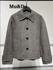 Women Woolen Jacket Winter Short Coat Female Outerwear Lady Loose Elegant Casual Streetwear