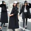 Winter Jacket Women's Parkas Thick Warm Fur Lining Long Parka Female Hooded Fleece Padded Coat Distachable Outwear 5XL