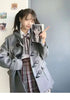 Japan Jk Wool Jackets Solid Loose Thickend Lapel Spring Jacket Korean Preppy Casual Coats Female Tops