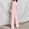 2 Pieces Women Sets Professional Blazer + Casual Solid Color Pant Two-Piece Suit Europe Women's Clothing