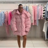 Autumn Winter Print Women's Cotton Jacket Loose Hooded Thicken Zipper Pockets Jackets Female Warm Full Sleeve Outwear