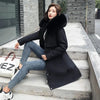 Winter Jacket Women Parka Clothes Long Coat Wool Liner Hooded Jacket Fur Collar Thick Warm Snow Wear Padded Parka 6XL