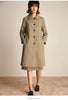Spring Autumn Korean Women's Windbreaker Lapel Single-breasted Mid-length Ladies Overcoat British Casual Trench Coat