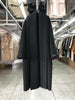 Women Bathrobe Style Double Sided Wool Coat Loose Big Turn-Down Collar Long Sleeve Warm Wool Jacket Autumn Winter