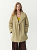 Winter Women's Commute Stand Collar Direct Down Fill Trench Style Down Puffer Coat Warm Thick Quilted Outerwear
