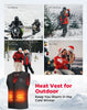 Kemimoto Heated Vest Women 6 Heating Areas Winter Warm USB Electric Heating Lady's Jacket Adjustable for Outdoor Ski Cycling