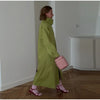 Oversize Women's Stand Collar Trench Coat Full Sleeved Single Breasted Pocket Side Split Long Windbreaker Autumn Lady Outwear