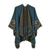 Winter Poncho Women Capes Scarf Imitation Cashmere Ladies Scarves Warm Shawls Wraps Woman Ponchos Bufanda Mujer Foulard