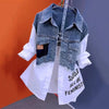 Splicing Denim Jacket Women Spring Autumn Korean Denim Shirt Ladies Tops Casual Jean Coat Female Windbreaker