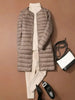 Women Solid Puffer Autumn Winter O-Neck Female Thin Duck Down Jackets Portable Women Windproof Puffer Parkas