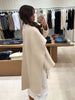 Women's Jacket Outerwear Scarf Collar Solid Long Sleeve Coat Loose Asymmetric Draped Jacket Elegant Casual Street Coat Ladies