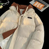 Winter Cotton-padded Jacket Women, Two-piece Hooded Down Cotton Jacket Female Casual Warm Cotton-padded Clothing Parker Coat