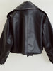 Spring Women Faux Leather Jacket Biker Red White Coat Turndown Collar PU Motorcycle Jackets Loose Streetwear Outerwear