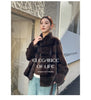 Imitation Mink Coat For Women Autumn Winter Thicken Warm Stand-up Collar Velvet Fur Jacket Female Korean Loose Fur Outwear