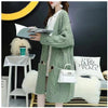 Knitted Cardigan Women Sweater Mid Length Version Autumn Winter Female Sweater Coat Temperament Versatile Ladies Sweater