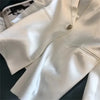 Women's White Blazer Spring Autumn Outerwear Female One Button Top High-quality Triacetic Acid Small Suit Coat
