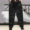 Autumn Winter Cotton Trousers Women's Snow Waterproof Warm Pants Winter Drawstring Thicken Casual Harem Pants