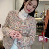 Colorful Little Chiffon Style Wool Blazer For Women, Autumn, And Elegant Blouse