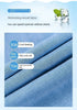 Loycell Sky Blue Ice Silk Boot Cut Pants Summer Casual High Waist Slim Simple Versatile Micro Flared Women's Jeans
