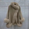 Real Fur Coat Winter Jacket Women Natural Fox Fur Collar Warm Cashmere Wool Woolen Ladies Outerwear Streetwear