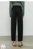 Women Casual Pants Winter Sweatpants Tapered Elastic Waist Split Design Fleece-Lined Warm Trousers
