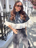 Women's Coat Stand Collar Single Breasted Ruffle Hem Patchwork Female Cape Early Spring Chic Holiday Lady Capes