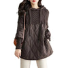 Down Cotton Jacket Comfortable Elegant Loose Women's Winter Parka Hooded Splicing Appear Thin Female Knitting Jacket