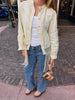 Women's Tassel Hem Vintage Tops Long Sleeved Single Breasted Button Out Stand Up Collar Coat Autumn Bohemian Street Daily Outfit