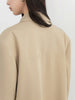 Women Blazers Solid Loose Double-breasted Wide Shoulder Office Ladies Suit Jacket Oversized Coat Spring Autumn