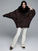 Thicken Cotton Jackets Women Long Sleeves Detachable Fur Collar Lace Up Pockets Coats Female Winter Chic Warm Outwears