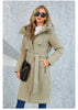 Gasmam Winter Down Jacket Women Warm Long Classic zipper Lacing Design Pocket Hooded Slim Parkas Female Coat GM-82160