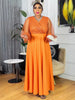 African Dresses for Women Plus Size Africa Clothes Dashiki Ankara Spring Outfits Gown Elegant Muslim Wedding Party Midi Dress