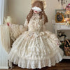 Han Mushroom Liang Original Design Lolita Dress Flower Marriage Jsk Suspender Dress Women