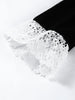 Velvet Lace Patchwork Dress Square Collar Waist Cinched Slim Fit Party Gown Robes Elegant Women Wrap Hip Fishtail Long Dresses