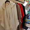 Wedding Party Cloak Hooded Knitted Shawl Bohemian Winter Warm Ladies Tassel Cape Oblique Stripe Wraps Scarf Coat