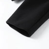 Edgy Stand Collar Woolen Women Coat Street Loose Long Sleeve Button Black Female Jacket Casual Autumn Winter Lady Outwear