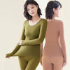 Winter Women Thermal Underwear Seamless Comfortable Double-layer Thermal Underwear Ultra-thin Autumn Clothes Pants Base Set