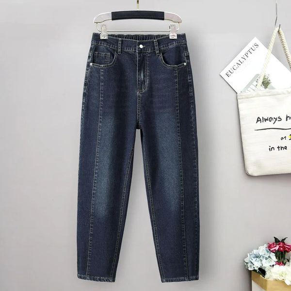 5XL High Waist Jeans Women Vintage Plus Size Jeans Femme Harem Pants Loose Boyfriend Denim Jeans Streetwear Trousers Women Z31