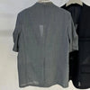 Womens Lightweight Half Sleeve Blazer Collarless One Button Open Front Casual Office Jacket With Pockets
