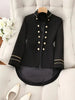 Blazers Coat Women Suits Coats Stand Collar Jackets Y2k Streetwear Work Slim Fit Tight Waist Elegant Jacket Autumn Winter
